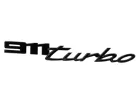 Rear badge - 911 turbo - in High-Gloss Black. Porsche 992 Turbo - 992853675D041