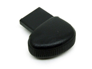 Heater control knob. Black. Porsche 911 1986-89 - 9116131390001C, 9116131390101C