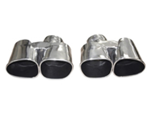 Exhaust quad black tail pipe Porsche 997.1 turbo and turbo S - TSPO997T07.023.AC