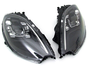 Led Headlamps in Black - RHD (right hand drive). Porsche Macan - 95B04490091