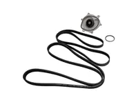 Water pump, belt & thermostat kit. Porsche 991.1 Carrera 2S / Carrera 4S - 0PB121035A, 9A110221800, 0PB903137A, 9A110222602, 9A110622603, 9A712111000, 9A110655900, 0PB121688