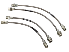 Stainless steel brake hoses. Porsche Boxster 987/ Cayman - 99635513903, 98735563701, 99635513901, 99635513902, 99635513900, 98735563700, 99635513904, 98735513700 - DHK482, SPR1000-4P