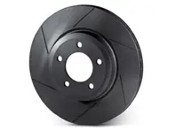 Slotted brake disc rotor front. Porsche 955 Cayenne (OE No 95535140141 & 95535140241) - 95535140141, 95535140241, 95535140140, 95535140100, 95535140241, 95535140240, 95535140200
