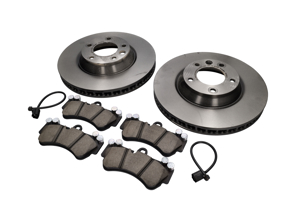 FRONT Brake Pads and Brake Disc Package. Porsche Cayenne 958 3.0L Diesel / 3.6L Petrol - 95535140151, 95535140251, 95835193930, 95861236500