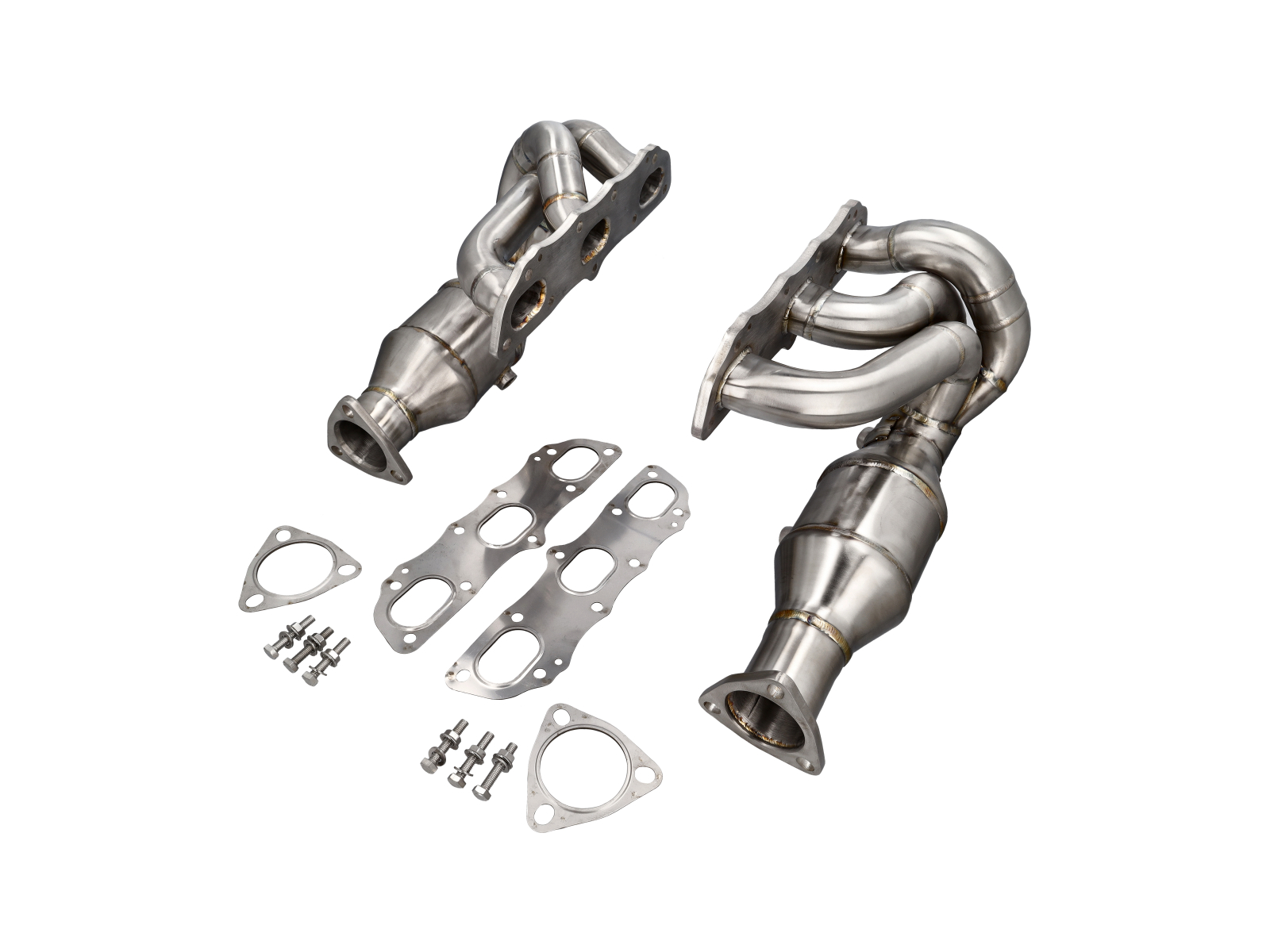 Designtek Exhaust manifold with 200 cell catalytic converter. Porsche