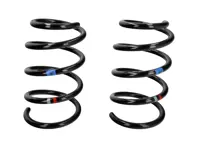 Rear Coil Springs (Pair) - Squirrel Grey/Fire Red Markings - for Porsche 718 (982) Boxster (PDK/Without PASM) 2017>> - 982511115A504