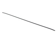 1/4 rear window trim moulding upper, Black. Porsche 928 - 9285434201070K, 9285434191070K
