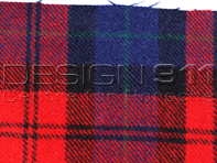 Porsche Classic Fabric SCHOTTENKARO Red - Blue - P9111354
