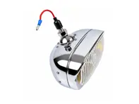 Fog Lamp with Clear Glass & Yellow Reflector. Porsche 356A / 356B / 356C / 911 - PCG63120110, 64463120103 - 1695200902
