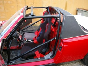 Roll cage 6 point bolt in with universal door bars. Porsche 914