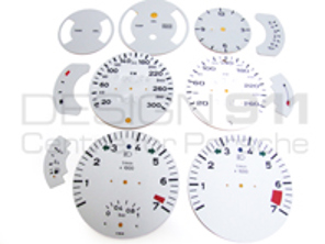 Dial Faces Silver for Porsche 911 1974-89 in KHM - TU641702