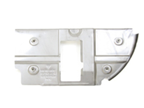 Exhaust muffler heat shield. Porsche 996 Turbo / 997 Turbo - 99611120772, 99611120771, 99611120872, 99611120871