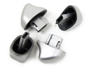 Seat lever set, Alloy Look. Porsche 996 - 911680SL996