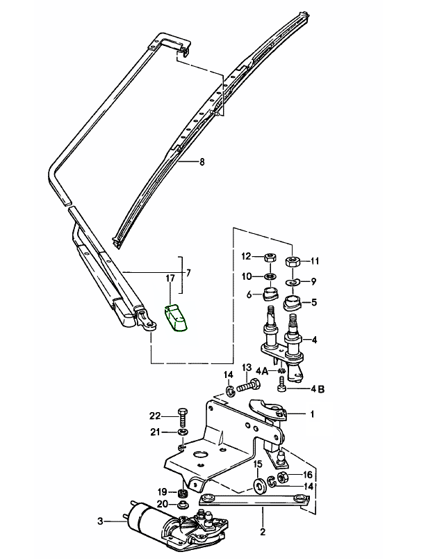 Porsche 928 Cap for rear wiper arm 92862862200 92862862201 Design 911