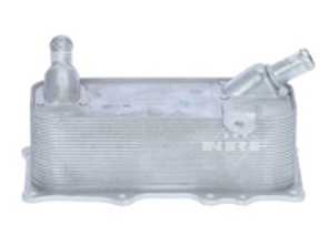 Radiator oil cooler on engine. Porsche 957 Cayenne - 94810727103, 94810727102 - 31318, 90785, 8MO376908374, CLC222000S, PR3100, D4N003TT, CLC321000S, V45600006, 802043