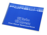 Driver's manual for 911 Turbo and Carrera 1984 -1985 - WKD473220