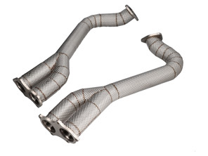 Exhaust particulate filter bypass tube Porsche 718 GT4 / Spyder and GTS - 98254351B, 98254351L, 98254351AA, 98254351P, 98254351R, 98254351N, 98254351Q, 98254351S, 98254351T, 98254350B, 98254350L, 98254350P, 98254350R, 98254350N, 98254350AB, 98254350Q, 98254350S, 98254350T, L-PO/T/13/1, FSPOR718GT4OA