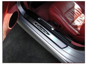 Rennline Stainless Steel Sill Plate Overlays. Porsche 996/986/997/987/Cayman
