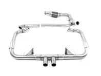 Milltek Full Sports Exhaust System With Carbon Jet GT-100 Trims. Porsche 718 Boxster GTS / Cayman GTS - 982251052E, 982251051D, 98225105K - SSXPO143