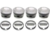 Engine piston set PORSCHE 944 TURBO 2.5L for use in factory aluminum bores only - 930070776