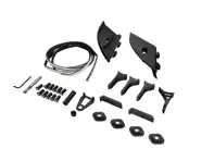 Adaptor kit B for front 991.1 spoiler to 997.1 with 115-125mm ground clearance. Porsche 997.1 - 9975055570001C