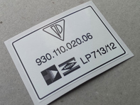 Purolator decal. Porsche 911 (964) Turbo - 93011002006, 93011002007