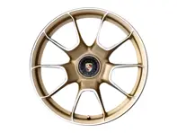 Centre lock Turbo S Exclusive Design front alloy wheel in Aurum High Gloss finish 20' 9.5J ET44 - 992601025AGOP9