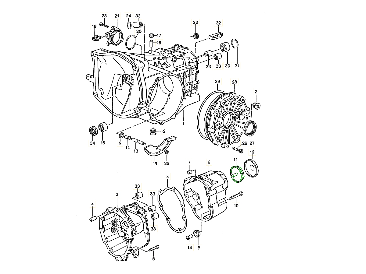 Buy Porsche 968 (1992-1995) 968 Sport 3.0L 1994-95 Gearbox Casing ...