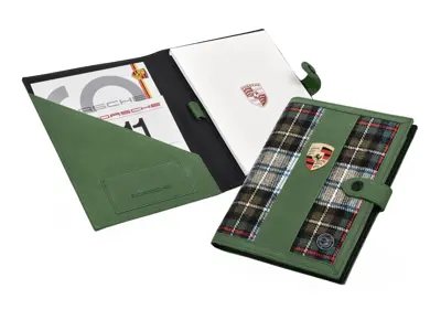Porsche Classic '50 Years 911 Turbo' document folder, Green - PCG480931A