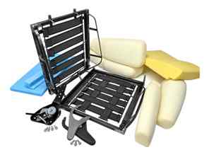 Seat Frame and Foam Kit with Headrest for Standard 3-Point Belts Sports S. Porsche 914 / 911