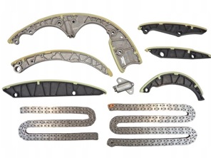 Timing chain kit with guide rails. Porsche 958 Cayenne / 95B Macan / 970 Panamera - 95810506500, 95810506600, 95810506700, 95810506900, 95810506800, 95810517000, 958109252, 958105467, 95810546713, 95810546712, 95810546711, 958105507, 95810550723, 95810550721, 95810550720, 95810516911, 95810516910 - 59836Set