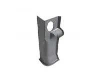 Door hinge pillar inner. Porsche 356 / 356A - 64450102105, 64450102205 - PP104HL, PP104HR
