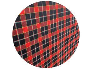 SOLM (Rosso) wool tartan fabric, inspiration: Ferrari *SAMPLE*