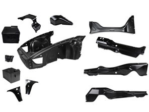 Body front section set complete with inside construction. Porsche 911 68-72 - 1680503710