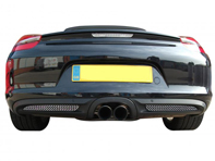 Rear Bumper stainless steel grille set ZunSport. Porsche 981 Boxster / 981C Cayman - ZPR42912, ZPR42912B, ZPR42912, ZPR42912B
