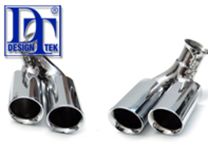Exhaust Tail Pipes 4 Tube Design DesignTek. Porsche 996 C2 / C4