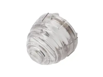Front turn signal lens, Clear, Round. Porsche 356 - 64463141101, 1695451000