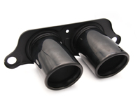 Tailpipe in black chrome finish Porsche 991 GT3 - DesignTek - 99111125391, 99111125392, 99111125393