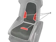 Grille elements for 3D-printed Bucket seat centre panel. Porsche 991 / 992 / 718 Boxster / 718 Cayman - 982044789, 9820447898YR, 98204478984A, 9820447891S1, 982044779B, 982044779A, 982044779