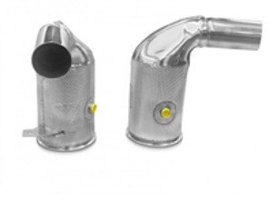 Sports exhaust 200 cell catalytic converters Porsche 992 turbo and turbo S without GPF - TSPO992C20.603.A
