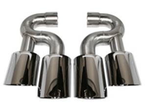 Exhaust Tail Pipes Turbo Look 4R. Porsche Cayenne 955 - 1620702710, 95902S