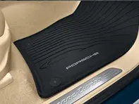 Rubber Floor Mats. Porsche Cayenne 9YA 2018>> RHD - 9Y0044801A, 9Y0044801, 9Y0044801A1E0, 9Y0044801A1E0, 9Y0044801AOS1, 9Y0044801AOS1, 9Y0044801AOH7