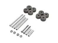 Exhaust silencer brackets mounting kit. (20 Parts ) Porsche 996 / 997 / 997.2 - 99711122930, 99611123000, 90037810501, 90037818301, 99611123100, 90038000501