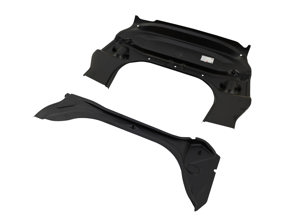 Front Floor / Suspension Mount and Fuel Tank / Battery Support. Porsche 911 1974-89 - 91150111702GRV, 91150195501