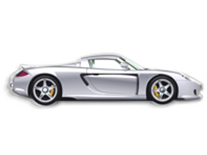 PORSCHE Carrera GT. Shaped Plexiglass