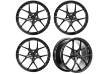 Titan 7 Forged T-S5 Split 5 Spoke Alloy Wheel Set Machine Black 19'. Porsche 987 / 981 / 718 - TS501990048513071MB, TS501911052513071MB