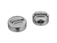 Cap set for oil and coolant, aluminium look. Porsche 996 / 997.1 - PCG10644704