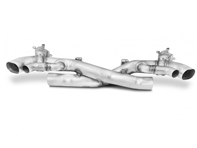 Sports exhaust muffler straight pipe Porsche 992 Carrera and Turbo with sports exhaust - TSPO992C19.003.AT