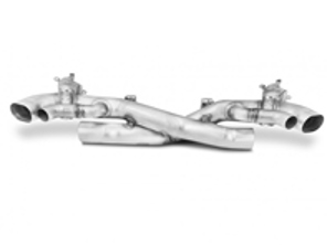 Sports exhaust muffler straight pipe Porsche 992 Carrera and Turbo with sports exhaust - TSPO992C19.003.AT