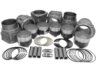 Piston and cylinder kit 86mm, Hi comp. Porsche 911  2.2/2.4L - 00891186S, 008 911 86S